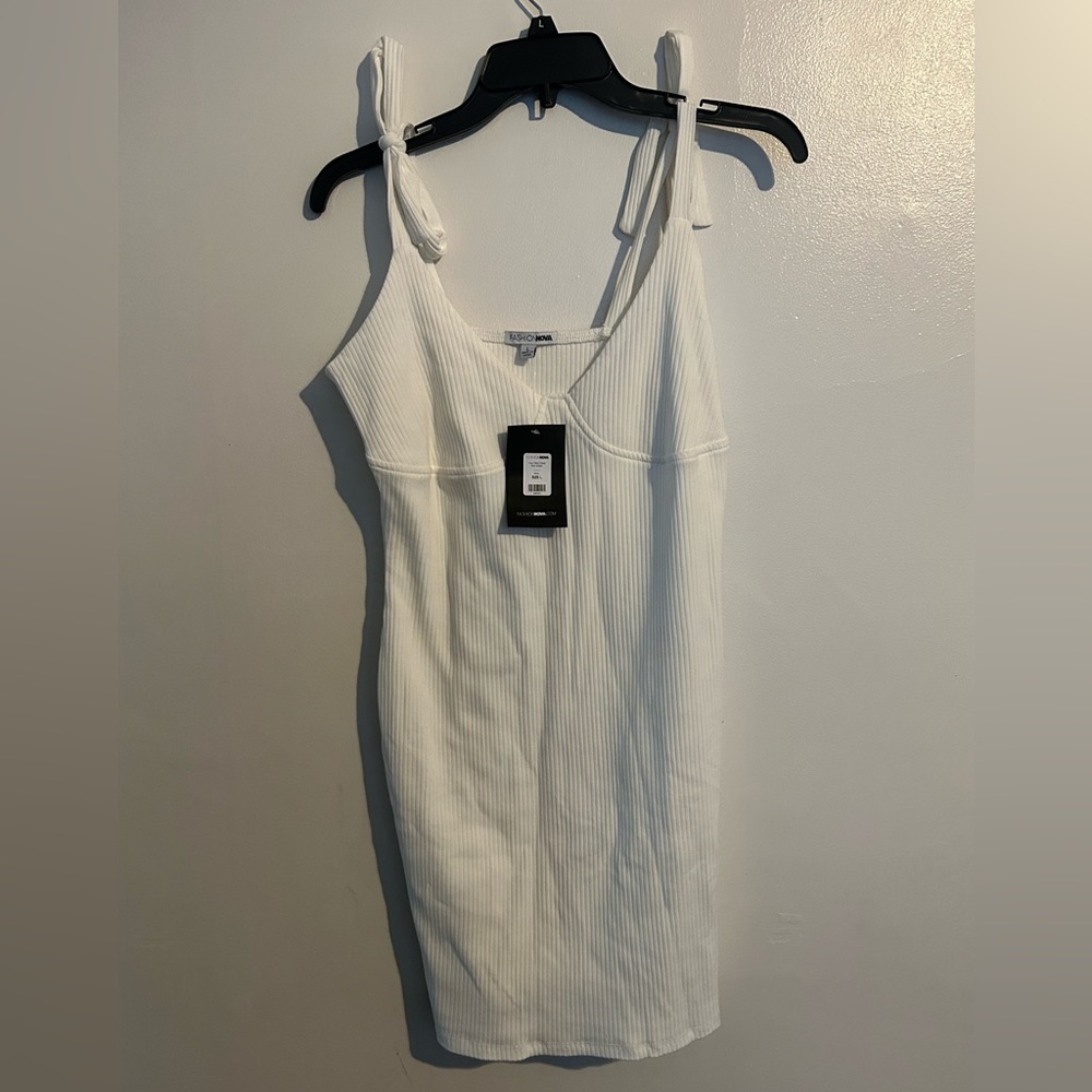 White Fashion Nova dress New with tags